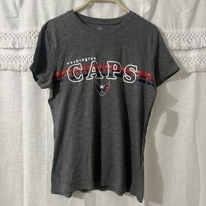 NHL Washington Capitals Logo Tee T-shirt Ultra‎ Soft Crew SS  Women Medium - NEW